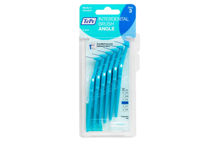 6x TePe Angle Ragers 0,6 mm Blauw blister à 6 stuks