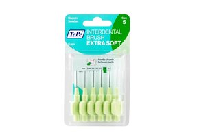 6x TePe Ragers Extra Zacht 0,8 mm Groen blister à 6 stuks