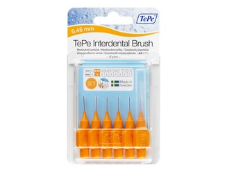 6x TePe Ragers 0,45 mm Oranje blister à 6 stuks