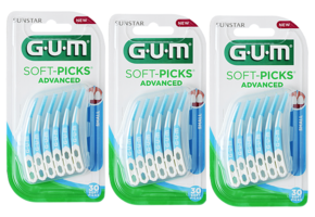 3x GUM Soft-Picks Advanced Small 30 stuks