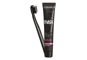 2x Curaprox Tandpasta Black is White 90 ml + tandenborstel