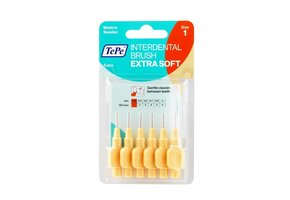 6x TePe Ragers Extra Zacht 0,45 mm Oranje blister à 6 stuks