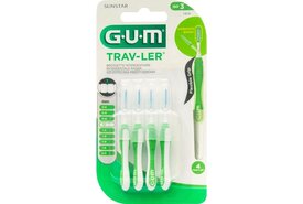 GUM Trav-ler Ragers 1.1 mm Groen - 4 stuks