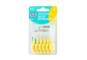 Tepe interdental rager extra soft 0.7mm geel 6 stuks 2 verpakkingen