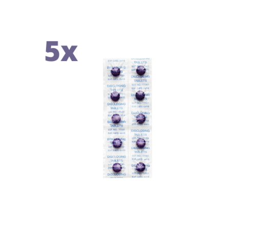 TePe Tepe Plakverklikker Tabletten - 5 x 10 stuks - Voordeelverpakking
