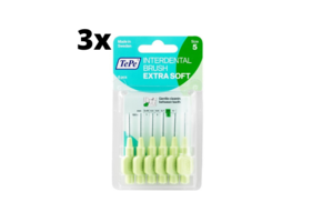 TePe Extra Soft Groen 0,80mm 3 x 6 stuks - Voordeelverpakking