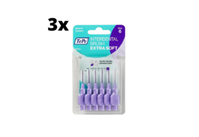 TePe Extra Soft Lila 1,10mm 3 x 6 stuks - Voordeelverpakking