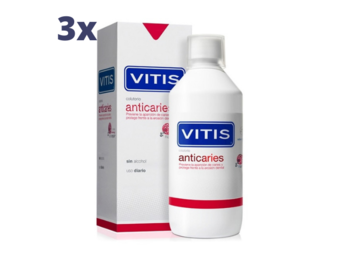 3x Vitis Anticaries Mondwater