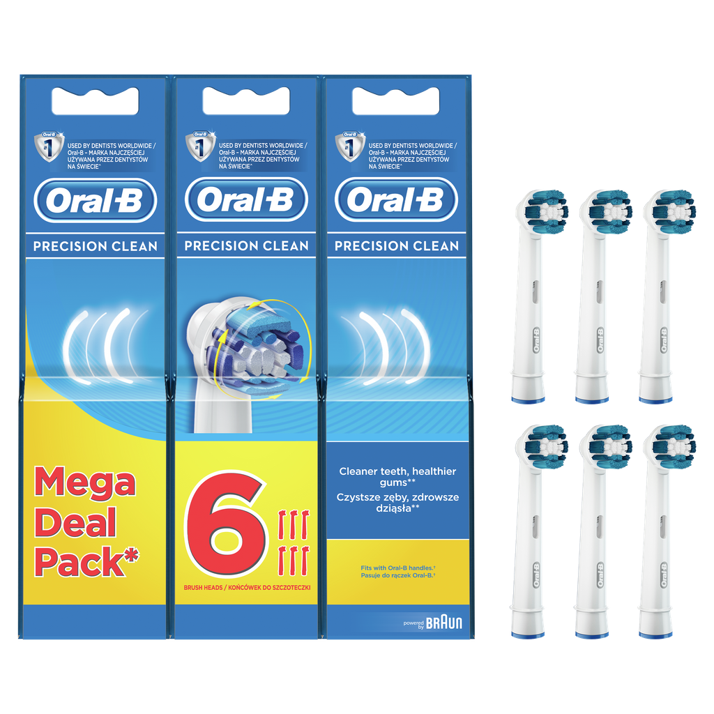 Oral-B Precision Clean Opzetborstels - 6 stuks