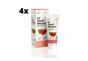 GC Tooth Mousse Strawberry - 4 stuks - Voordeelverpakking
