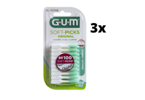 6x Gum Soft-Picks Regular - 100 stuks