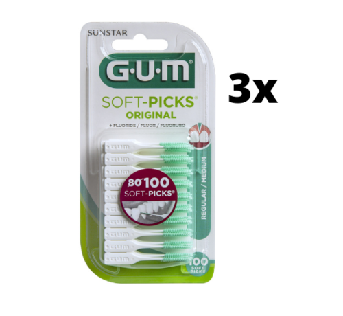 GUM 6x Gum Soft-Picks Regular - 100 stuks
