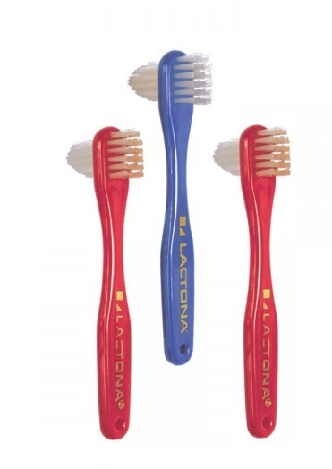 Lactona Protheseborstel - 12 Stuks - Tandenborstel - Voordeelverpakking