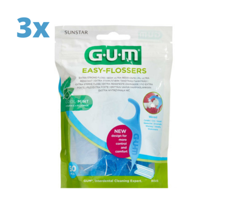 Gum Easy Flossers - 3 stuks