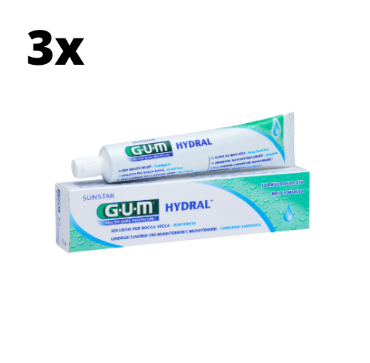 GUM Hydral Tandpasta - 3 x 75 ml - Voordeelverpakking