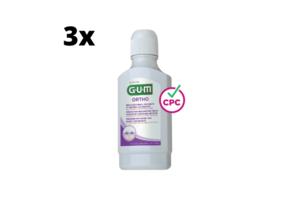 GUM Ortho Mondspoelmiddel - 3 x 300 ml - Voordelverpakking