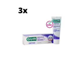 GUM Ortho Tandpasta - 3 x 75 ml - Voordeelverpakking