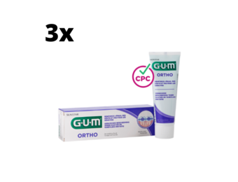 GUM Ortho Tandpasta - 3 x 75 ml - Voordeelverpakking