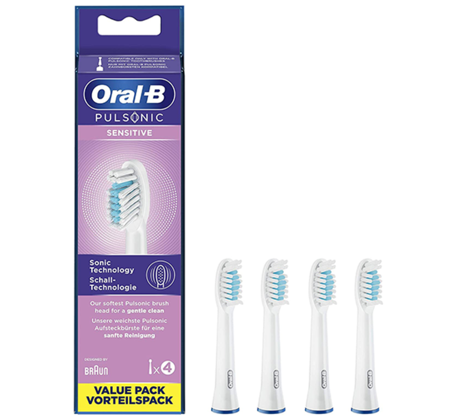 Besnoeiing hebben Stap Oral-B Pulsonic Sensitive Opzetborstels - 4 stuks Nu ** 15,85 - Kiesrijk