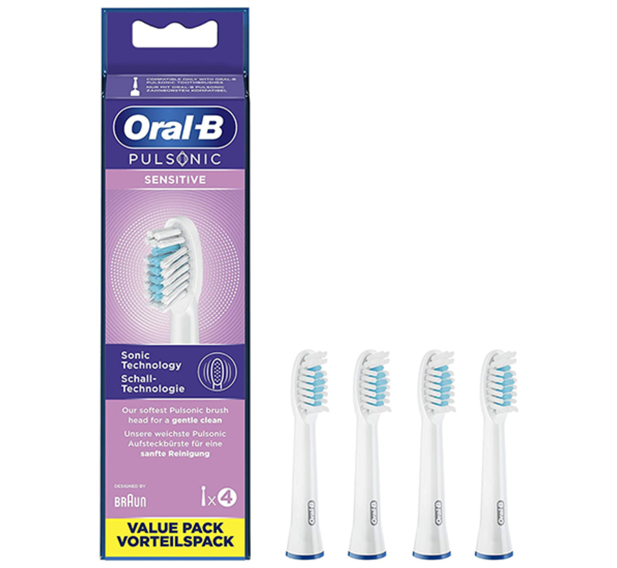 Prooi niettemin Veel gevaarlijke situaties Oral B Pulsonic Sensitive Opzetborstels | 4 stuks - Kiesrijk