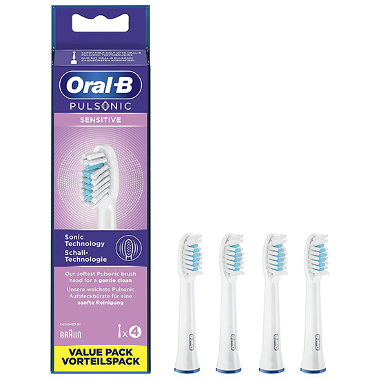 Oral B Pulsonic Sensitive Opzetborstels - 4 stuks