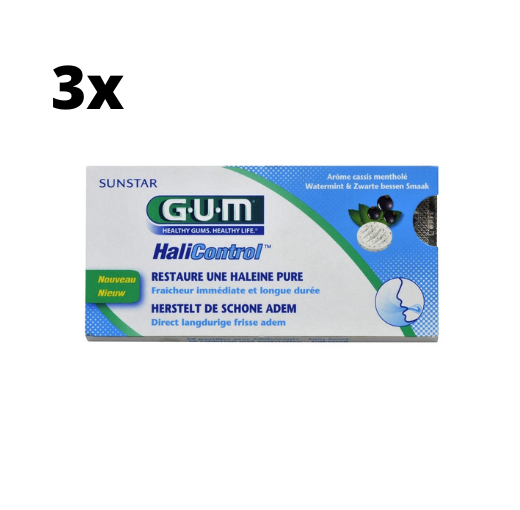 GUM HaliControl Tabletten - 3 x 10 stuks - Voordeelverpakking