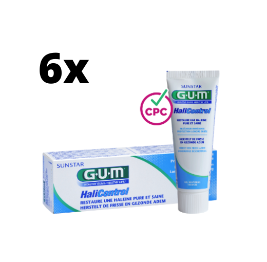 GUM HaliControl Tandpasta - 6 x 75 ml - Voordeelverpakking