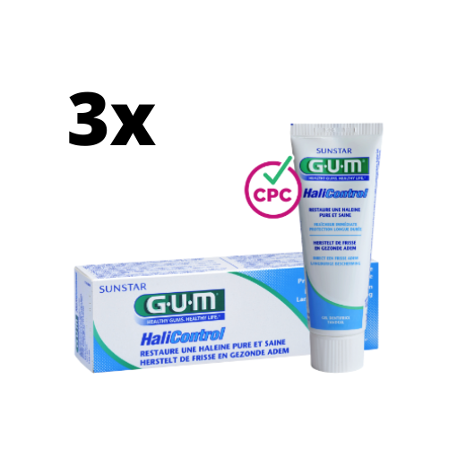 GUM HaliControl Tandpasta - 3 x 75 ml - Voordeelverpakking