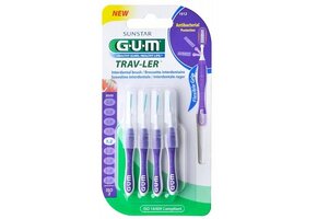 3x GUM Trav-Ler Ragers Paars 1.2mm blister à 4 stuks