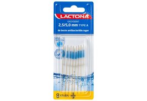 Lactona Easydent Tandenragers - Type A - 2,5mm - 5,0mm - Geel - 8 stuks