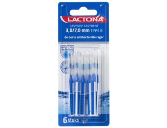 Lactona Easygrip Easydent Tandenragers - Type B 3,0-7,0mm Blauw
