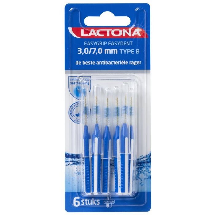 Lactona Easygrip Easydent Tandenragers - Type B 3,0-7,0mm Blauw