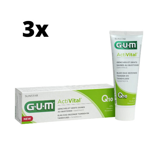 GUM Activital Tandpasta - 3 x 75 ml - Voordeelverpakking