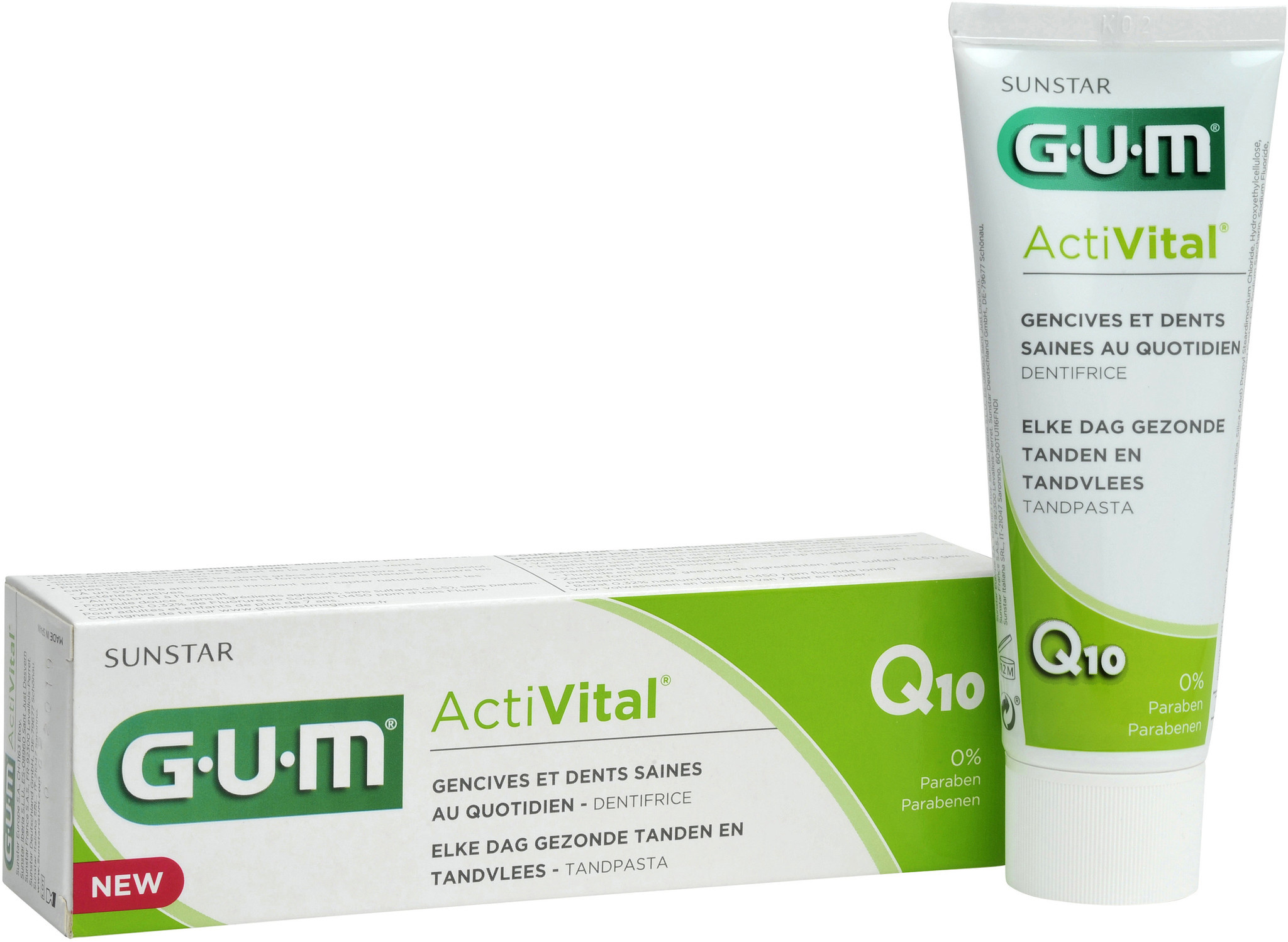 4x GUM Tandpasta ActiVital 75 ml