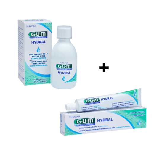 GUM Hydral Voordeelpakket - Tandpasta + Mondspoelmiddel
