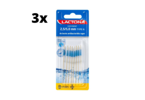 Lactona Easydent A - 2.5-5.0mm - 3 x 8 stuks - Voordeelverpakking
