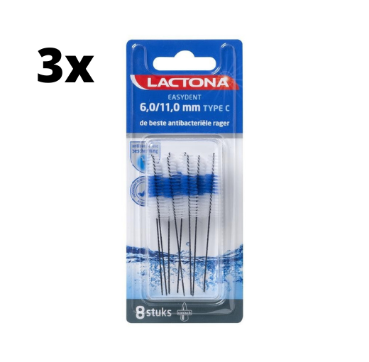 Lactona Easydent C - 6.0-11.0mm - 3 x 8 stuks - Voordeelverpakking