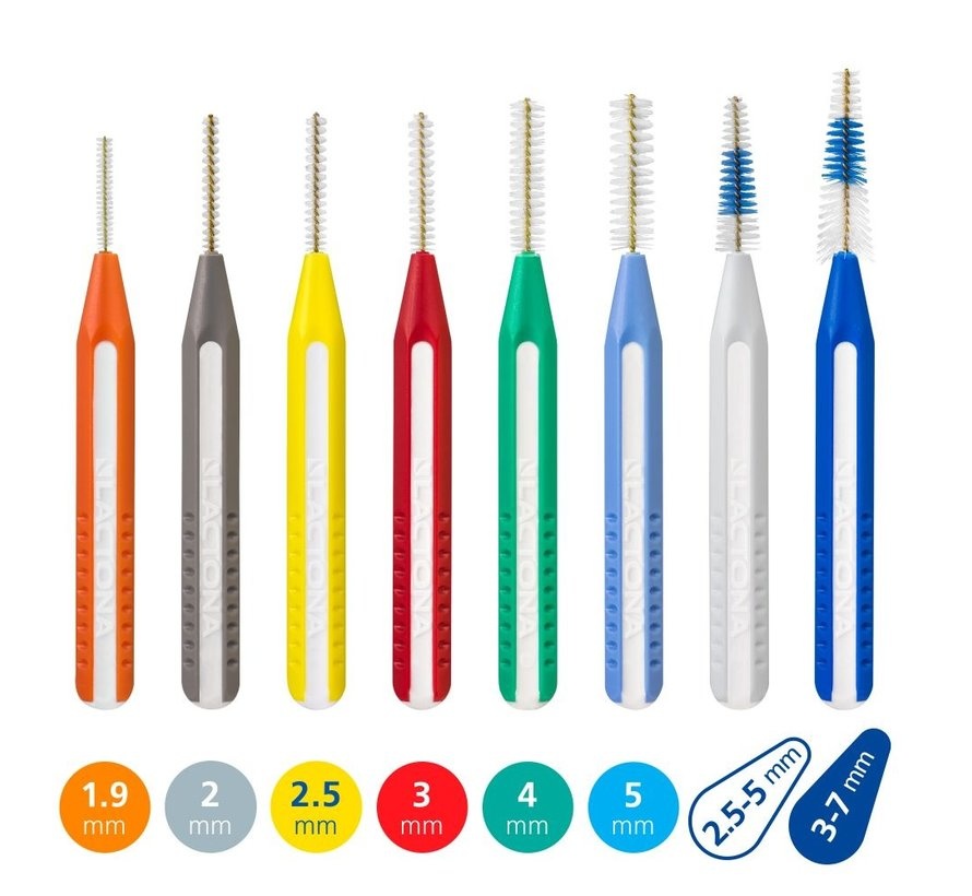 Lactona Easygrip Easydent A - 2.5-5.0mm - 3 x 6 stuks - Voordeelverpakking