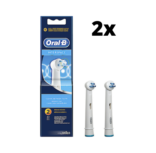 Oral-B Interspace Opzetborstels - 2 x 2 stuks - Voordeelverpakking