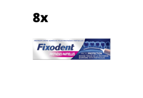 Fixodent Microseal Kleefpasta voor Gedeeltelijke Gebitsprotheses - 8 x 40 gram - Voordeelpakket