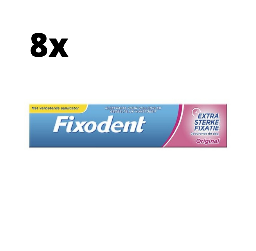 Fixodent Kleefpasta Original - 8 x 47 gram - Voordeelpakket