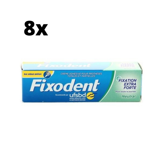 Fixodent Kleefpasta Neutral - 8 x 47 gram - Voordeelpakket