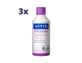 Vitis CPC Protect Mondwater - 3 x 500 ml - Voordeelpakket
