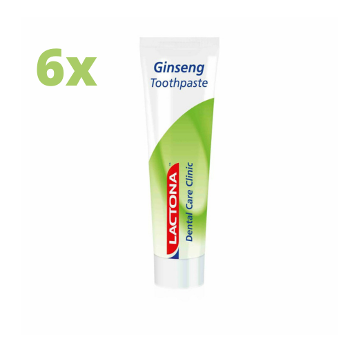 Lactona Ginseng Tandpasta - 6 x 100 ml - Voordeelpakket