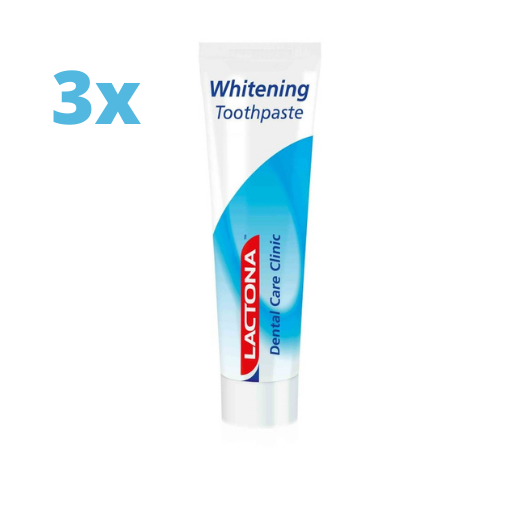 Lactona Whitening Tandpasta - 3 x 100 ml - Voordeelpakket