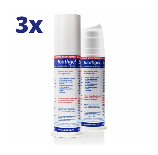 Lactona Tandgel - 3 x 100 ml - Voordeelverpakking