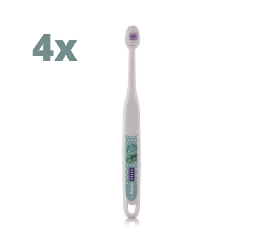 4x Vitis Baby Tandenborstel - Voordeelverpakking