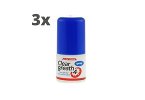 Lactona Clear Breath Mondspray - 3 x 25 ml - Voordeelverpakking