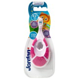 Jordan Step By Step Tandenborstel (0-2 jaar) | Geel/Roze/Mintgroen