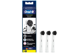 Oral B Pure Clean Charcoal Opzetborstels - 3 stuks